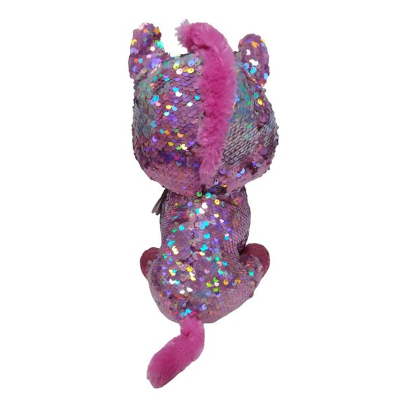 Ty Flippables Unicorn Pink Stuffed Animal Sequins Sparkle Birthday April… - Picture 4 of 7